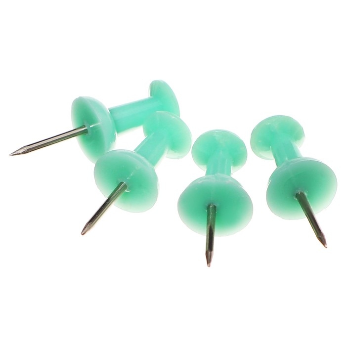 Кнопки силовые ErichKrause Кнопки силовые ErichKrause "Pastel Bloom", 50 штук, мятные, в пэт-боксе