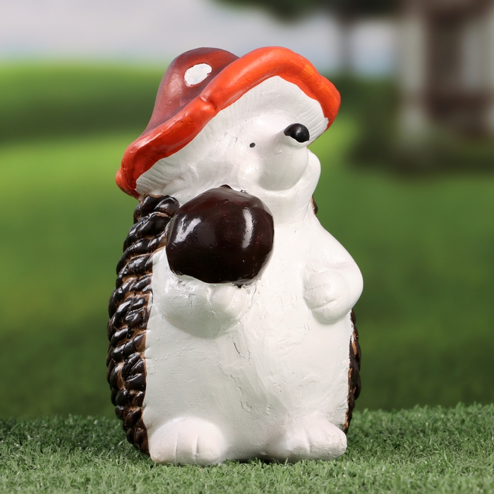 Садовая фигура Садовая фигура "Ежик с яблочком" 10х11х18см