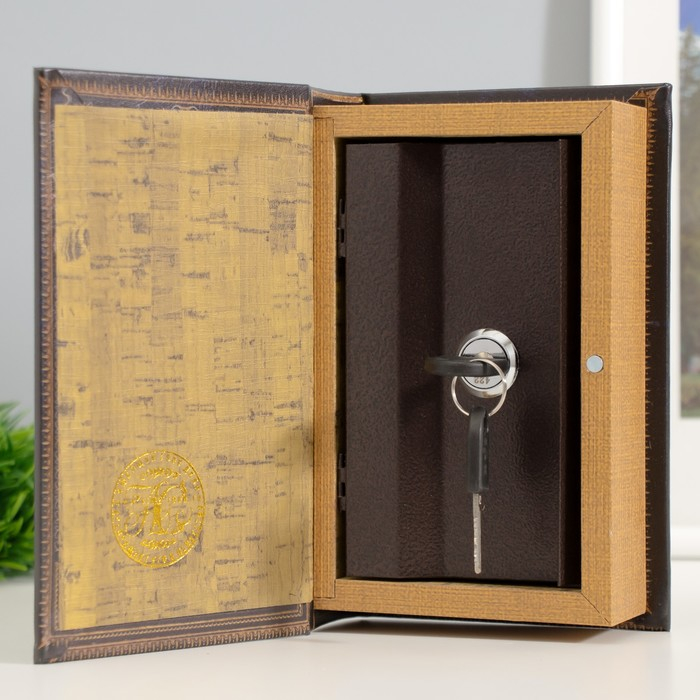 Сейф-книга дерево Сейф-книга дерево "Открытие нового мира" кожзам 17х11х5 см