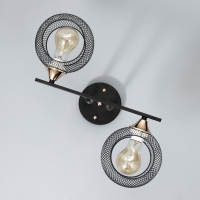 Люстра "Эстэт" 2хЕ27 40Вт черный 36х36х23,5см BayerLux