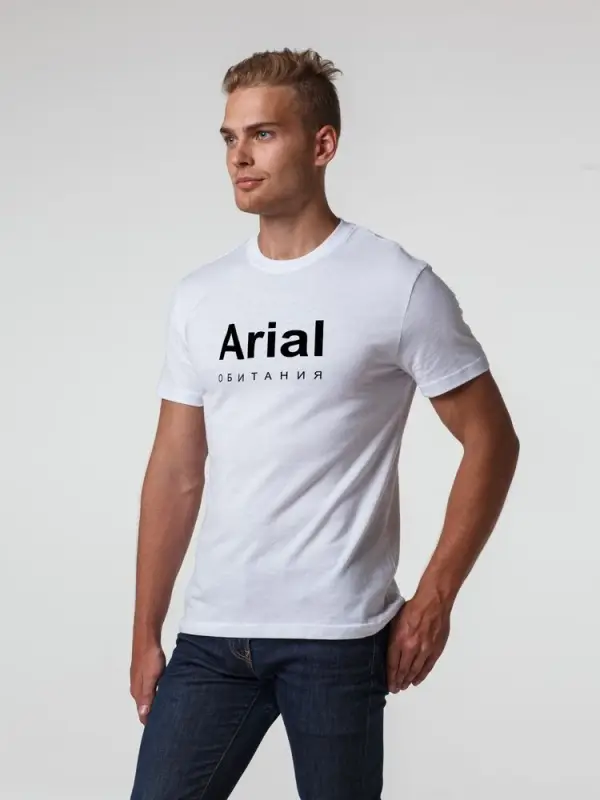 Футболка Arial обитания, белая, размер S Футболка Arial обитания, белая, размер S