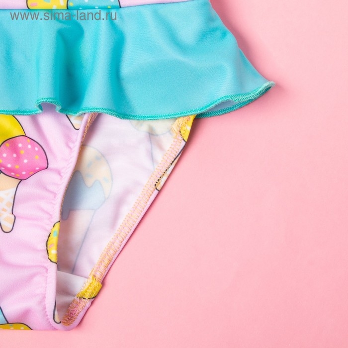 Купальник для девочки KAFTAN &laquo;Мороженки&raquo;, рост 110-116 см (32), цвет розовый