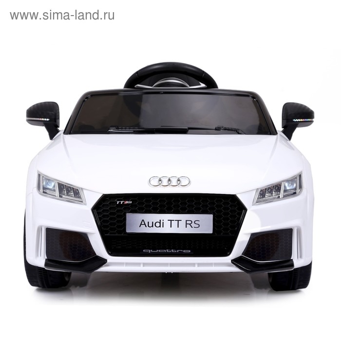 Электромобиль AUDI TT RS, EVA колёса, кожаное сидение, цвет белый