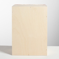 Подарочная коробка - ящик новогодний &laquo;Счастья и любви в Новом Году&raquo;, деревянный 20 &times; 30 &times; 12 см