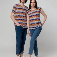 Футболка женская RAYET LADY двусторонняя, оранжевый/фиолетовый , размер XXL