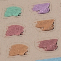 Наклейки для ногтей «Пастельные цвета», объёмные, разноцветные Наклейки для ногтей «Пастельные цвета», объёмные, разноцветные