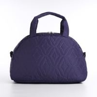 Сумка спортивная на молнии, наружный карман, длинный ремень, средний размер, цвет сиреневый Сумка спортивная на молнии, наружный карман, длинный ремень, средний размер, цвет сиреневый