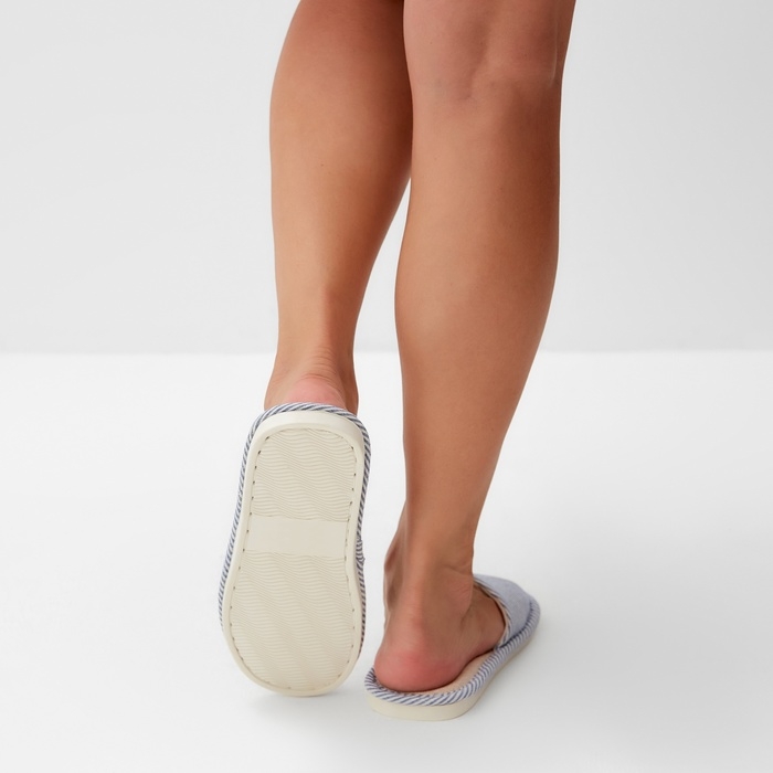 Тапочки женские с открытым носом, размер 40-41, синий Тапочки женские с открытым носом, размер 40-41, синий