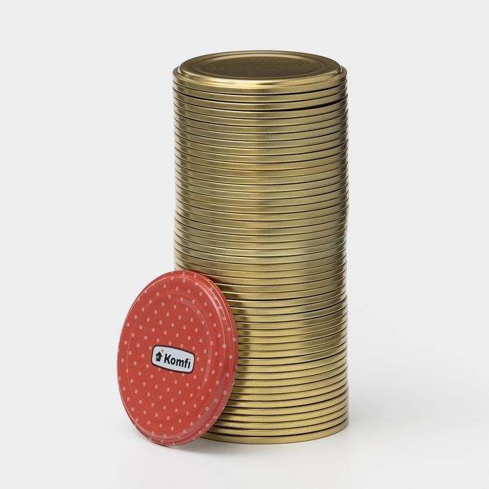 Набор крышек СКО-82 мм &laquo;Komfi&raquo;, металл, 50 шт