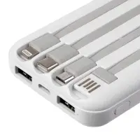 Внешний аккумулятор Omni Qi 10000 мАч, белый Внешний аккумулятор Omni Qi 10000 мАч, белый