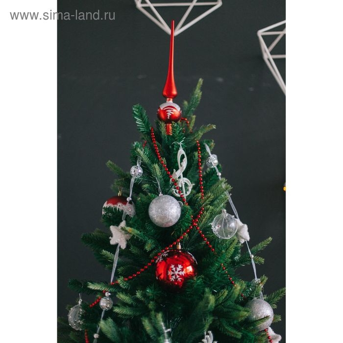 Украшение ёлочное "Скрипичный ключ" 7х14,5 см, белый