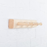 Вешалка 4 крючка, липа "Добропаровъ" Вешалка 4 крючка, липа "Добропаровъ"