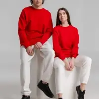 Свитшот унисекс BNC Inspire (Organic), красный, размер XXL