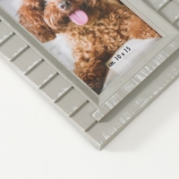 Фоторамка пластик на 2 фото 10х15 см "Домик" серая 25х35х2 см Фоторамка пластик на 2 фото 10х15 см "Домик" серая 25х35х2 см