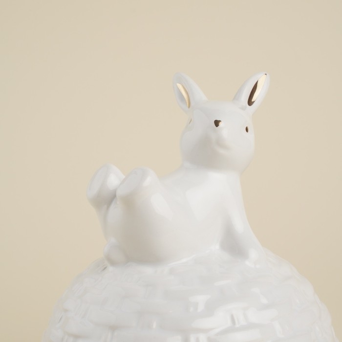 Лимонница керамическая SL Home «Лесные кролики», 14×14,5 см, цвет белый Лимонница керамическая SL Home «Лесные кролики», 14×14,5 см, цвет белый