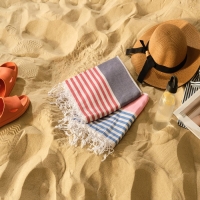 Пештемаль для пляжа, бани, сауны &laquo;Фортуна&raquo; 100х180 см, синий