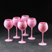Набор фужеров &laquo;Расберри рок&raquo;, 280 мл, 6 шт, цвет розовый