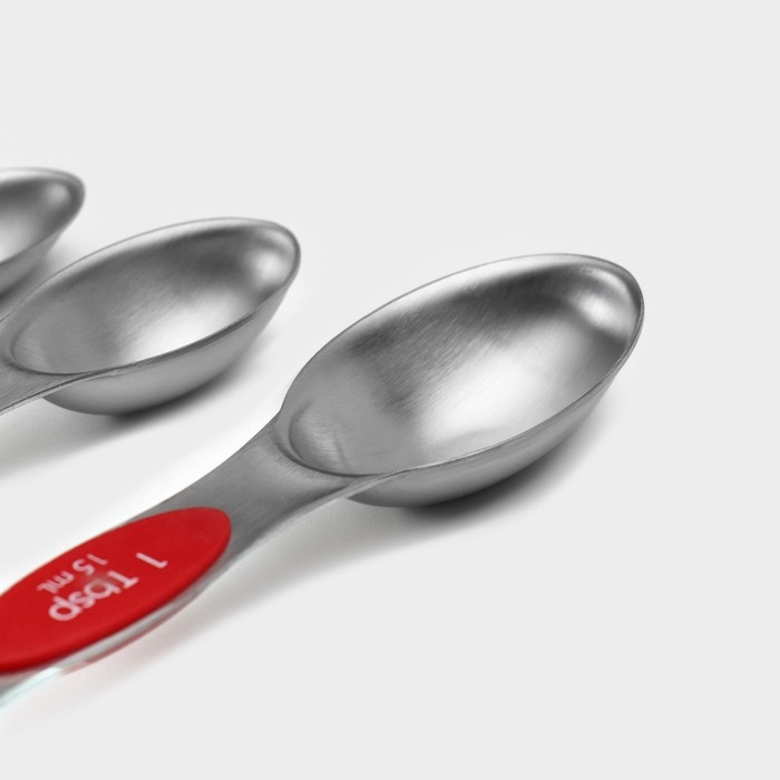 Набор мерных ложек Доляна, 6 шт: 0,62/1,25/2,5/5/7,5/15 мл, на магните Набор мерных ложек Доляна, 6 шт: 0,62/1,25/2,5/5/7,5/15 мл, на магните