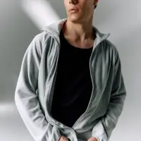 Куртка флисовая унисекс Fliska, светло-серая, размер M/L