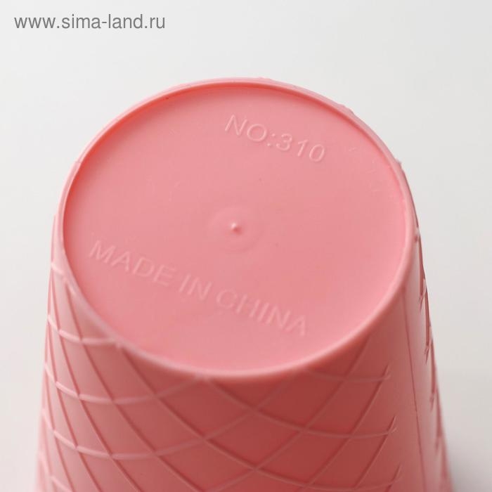 Стакан &laquo;Пломбир&raquo;, 500 мл, с крышкой и трубочкой, цвет МИКС