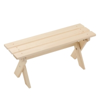 Лавка деревянная складная из липы "Добропаровъ" 100х33х45 см, для бани, нагрузка до 100кг Лавка деревянная складная из липы "Добропаровъ" 100х33х45 см, для бани, нагрузка до 100кг