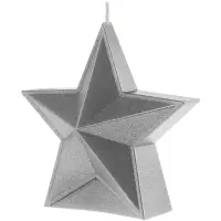 Свеча High Five, серебристая Свеча High Five, серебристая