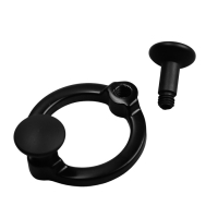 Крючок мебельный CAPPIO BELLO, двухрожковый, черный Крючок мебельный CAPPIO BELLO, двухрожковый, черный