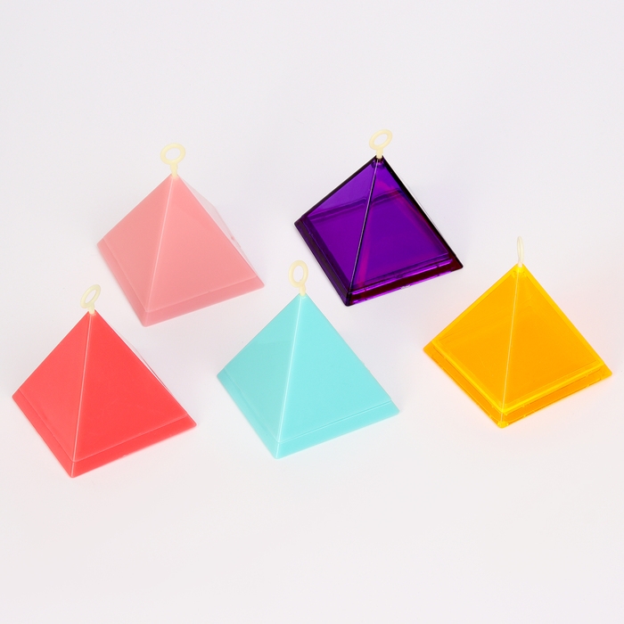 Грузик для воздушных шаров &laquo;Пирамидка&raquo;, 8 х 6 х 6 см, цвета МИКС