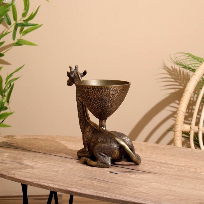 Блюдо Блюдо "Жираф" алюминий 27х18х26 см