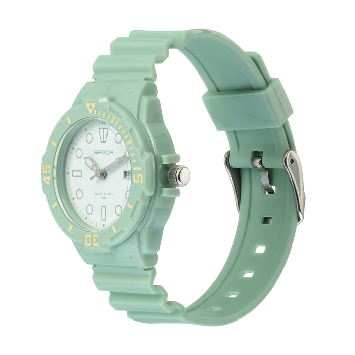 Часы наручные, d-3.5 см, календарь, светящиеся, водонепроницаемые, силикон, микс Часы наручные, d-3.5 см, календарь, светящиеся, водонепроницаемые, силикон, микс