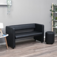 Пуф "Йокки", экокожа черный