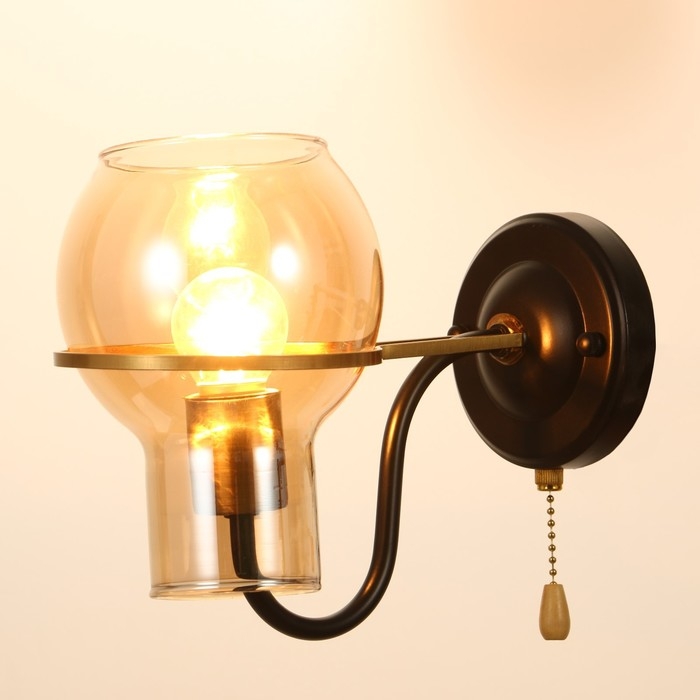 Бра Бра "Кэган" E27 40Вт черный 12х24х23 см