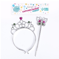 Карнавальный набор «Сказка», 2 предмета: жезл, ободок Карнавальный набор «Сказка», 2 предмета: жезл, ободок