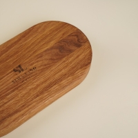 Поднос из дуба с двумя отделениями Sima-Land Home, 21&times;11&times;2 см