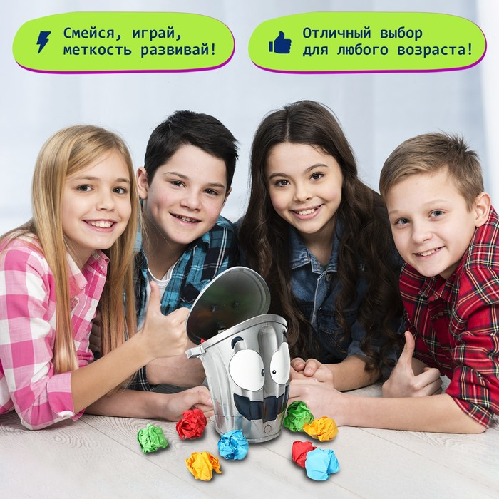 Настольная игра на меткость &laquo;Ведро сошло с ума&raquo;, работает от батареек, 2-4 игрока, 4+