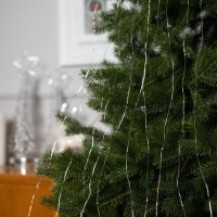 Гирлянда «Конский хвост» 10 нитей по 1 м, IP20, серебристая нить, 100 LED, 2 режима, батарейки AAх3 (нет в комплекте), свечение белое Гирлянда «Конский хвост» 10 нитей по 1 м, IP20, серебристая нить, 100 LED, 2 режима, батарейки AAх3 (нет в комплекте), свечение белое