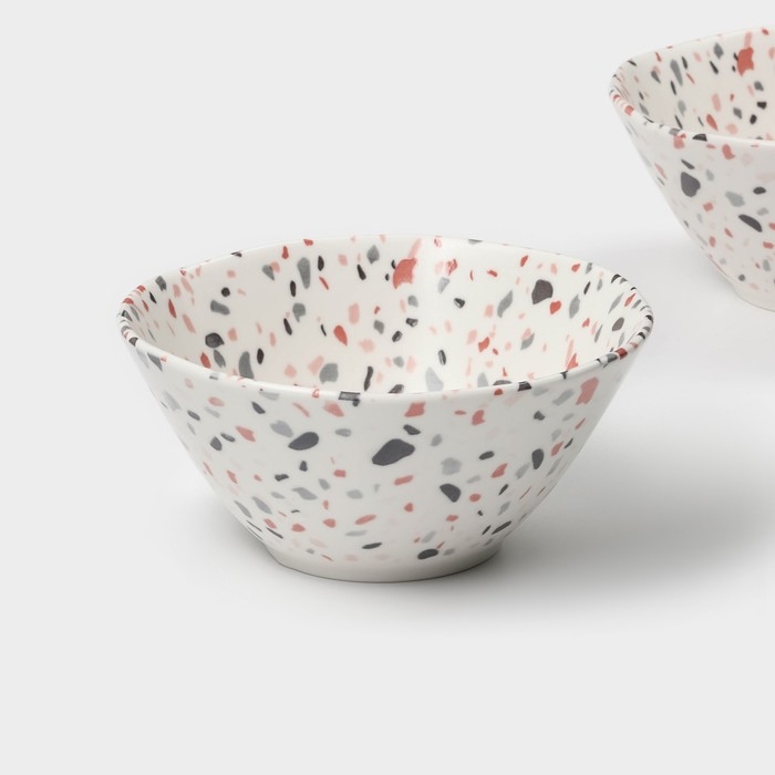 Набор салатников фарфоровых Magistro Terazzo, 700 мл, 16×7,4 см, 2 шт Набор салатников фарфоровых Magistro Terazzo, 700 мл, 16×7,4 см, 2 шт