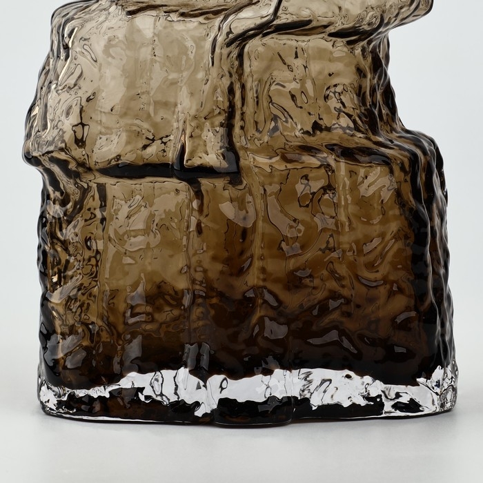 Ваза для цветов &laquo;Маунтин браун&raquo; из коричневого стекла 30&times;13&times;13 см