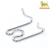 Звено для строгого ошейника - полуудавки, хромированная сталь, толщина 2,5 мм Звено для строгого ошейника - полуудавки, хромированная сталь, толщина 2,5 мм