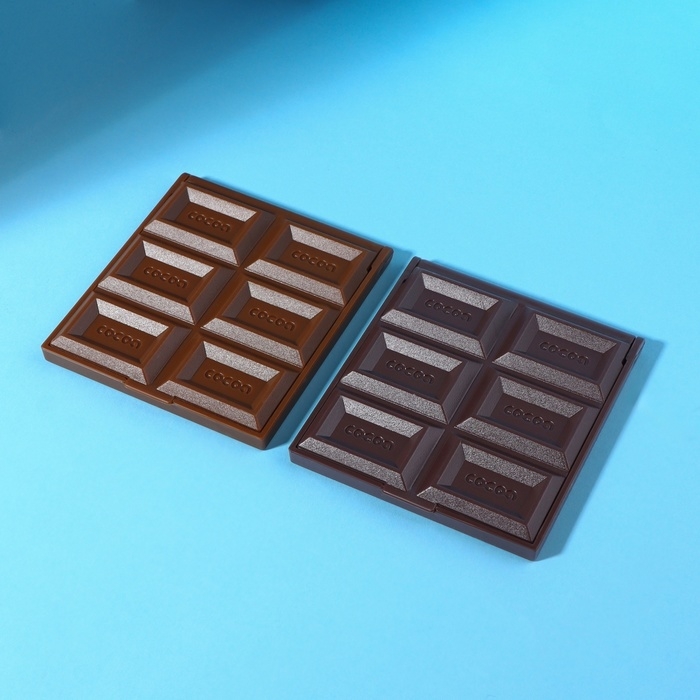 Зеркало складное &laquo;Шоколадное чудо&raquo;, 7,5 &times; 8,5 см, цвет МИКС