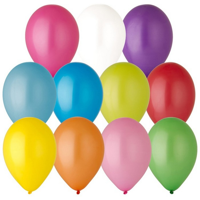 Шар латексный 18 Шар латексный 18", пастель, набор 25 шт., цвета МИКС