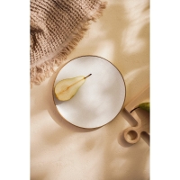 Тарелка обеденная фарфоровая SL Home &laquo;Волна в камне&raquo;, d=25,5 см, цвет белый