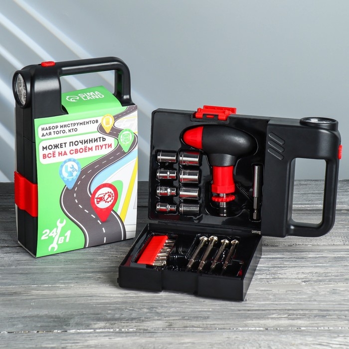 Набор инструментов в фонаре &laquo;На пути&raquo;, 24 предмета