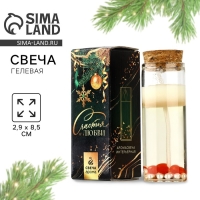 Новогодняя свеча в колбе «Новый год:Жемчужина» Новогодняя свеча в колбе «Новый год:Жемчужина»