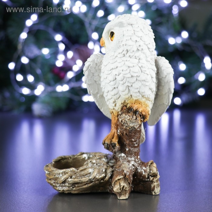 Фигура-подсвечник "Сова" 9х9х15см