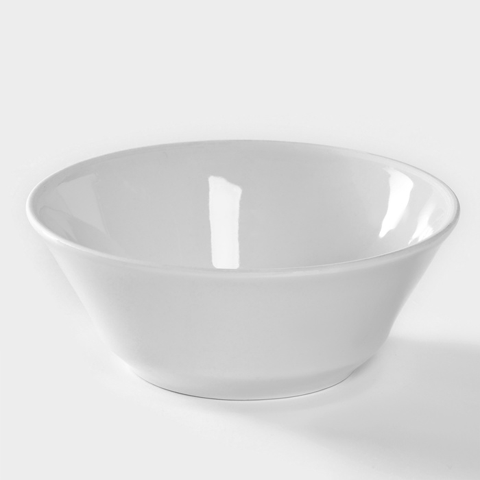 Пиала фарфоровая «Бельё», 200 мл, d=11,2 см, цвет белый Пиала фарфоровая «Бельё», 200 мл, d=11,2 см, цвет белый