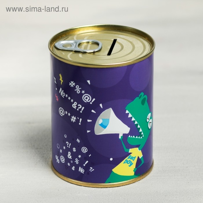 Копилка-банка металл "Мат не наш формат",  7,5 х 9,5 см