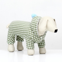 Комбинезон "Пудра", размер S (ДС 25 см, ОШ 29 см, ОГ 40 см) бежевый/зелёный Комбинезон "Пудра", размер S (ДС 25 см, ОШ 29 см, ОГ 40 см) бежевый/зелёный