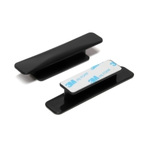 Ручка мебельная самоклеющаяся CAPPIO, L=108 мм, пластик, цвет черный Ручка мебельная самоклеющаяся CAPPIO, L=108 мм, пластик, цвет черный