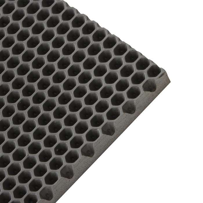 Коврик eva универсальный Grand Caratt, Соты 100 х 70 см, серый Коврик eva универсальный Grand Caratt, Соты 100 х 70 см, серый